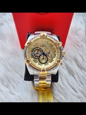Invicta Original New Two-Tone Gold & Silver Chronograph Watch